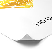 Poster Pas de pression Pas de diamants Faux Gold Foil Mot (Coin)