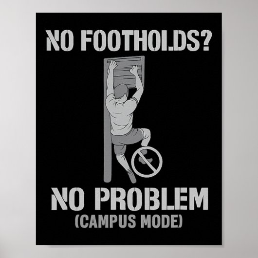 Poster Pas de prises, pas de problème Mode campus Concept (Devant)