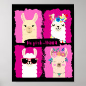Poster Pas de prob-llama (Devant)
