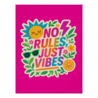 Pas de règles Vibes - Neon Gradient Kawaii-Punk Ty