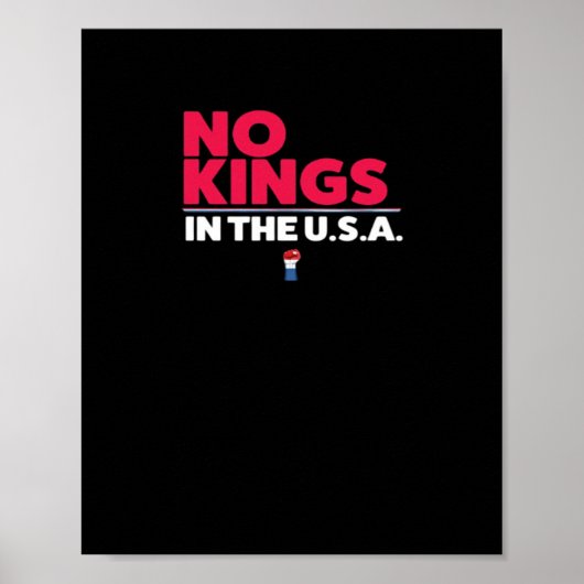 Poster Pas de rois aux États-Unis Graphique tendance (Devant)