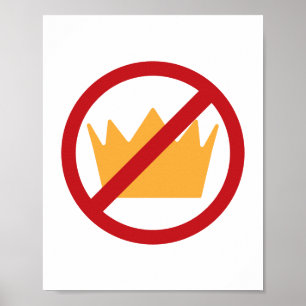 POSTER PAS DE ROIS ! BLANCHE