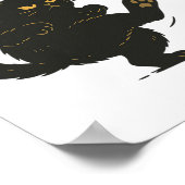 Poster Pas De Rois En Amérique Chat Noir Drôle Chat Kicki (Coin)