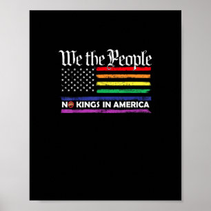 Poster Pas de rois en Amérique, créatif « We The People »