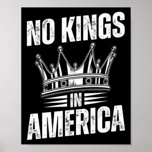 Poster Pas De Rois En Amérique Démocratie États-Unis Inde