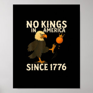 Poster Pas de rois en Amérique depuis 1776, ambiance libe