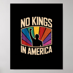 Poster Pas de rois en Amérique depuis 1776 Création origi