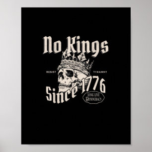 Poster Pas de rois en Amérique depuis 1776 Esprit de libe
