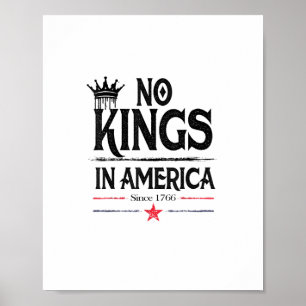 Poster Pas de rois en Amérique depuis 1776 Graphique vint
