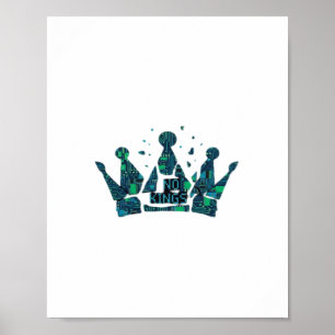 Poster Pas de rois en Amérique esthétique de la liberté