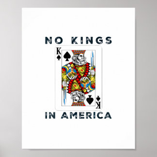 Poster Pas de rois en Amérique, style créatif We The Peop