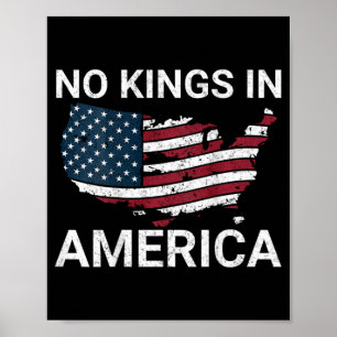 Poster Pas De Rois En Amérique Trump Pas D'Autoritaristes