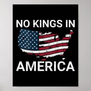 Poster Pas De Rois En Amérique Trump Pas D'Autoritaristes