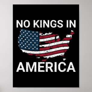 Poster Pas De Rois En Amérique Trump Pas D'Autoritaristes