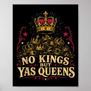 Poster Pas de rois mais yas reines allié de la fierté lgb