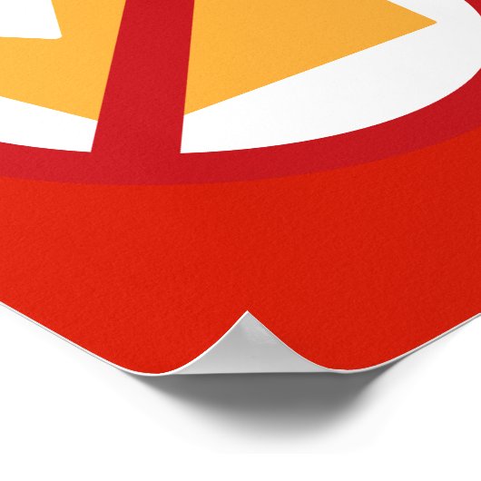 Poster PAS DE ROIS ! Red (Coin)