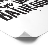 Poster Pas de selfies dans la salle de bain (Coin)