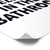 Poster Pas de selfies dans le panneau Salle de bain (Coin)