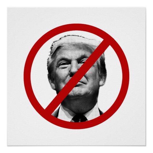 Poster Pas de signature internationale Trump (Devant)