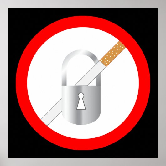 Poster Pas de symbole fumeur (Devant)