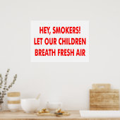 Poster Pas de tabac (Cuisine)