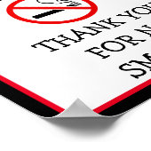 Poster Pas de tabac dans ce bâtiment S'il vous plaît sign (Coin)