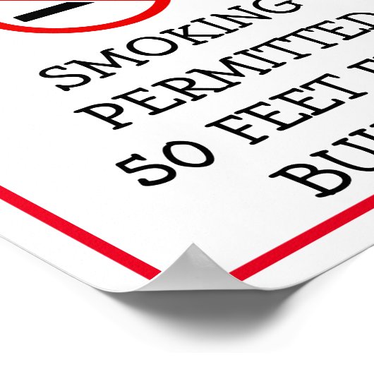 Poster Pas de tabac dans ce bâtiment S'il vous plaît sign (Coin)