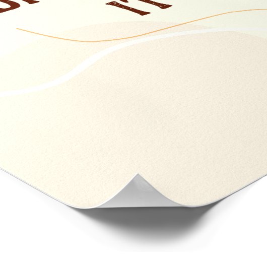 Poster Pas de taille mais de direction (Coin)