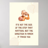 Poster Pas de taille mais de direction (Devant)