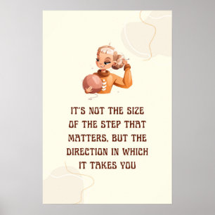 Poster Pas de taille mais de direction