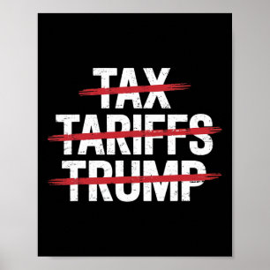 Poster Pas de taxes, pas de tarifs, pas de Trump Anti-Tru