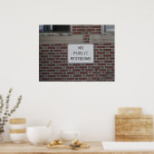 Poster Pas de toilettes publiques (Cuisine)