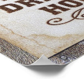 Poster Pas de travail pendant les heures de boisson affic (Coin)