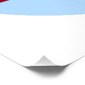 Poster Pas de Trump (bleu et rouge) (Coin)