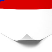 Poster Pas de Trump (rouge et bleu) (Coin)