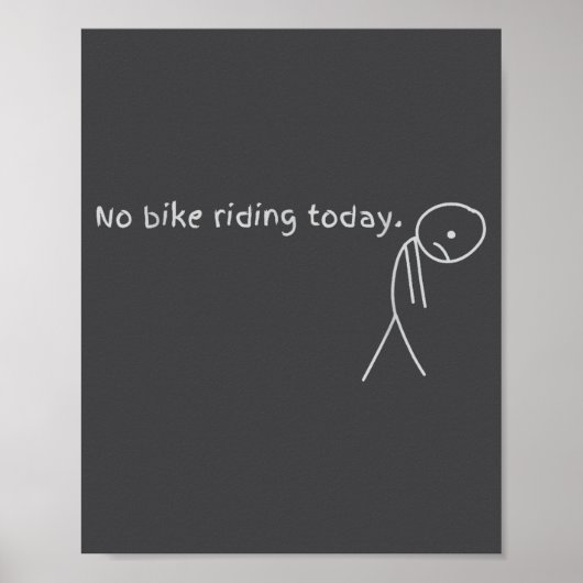 Poster Pas de vélo aujourd'hui (Devant)