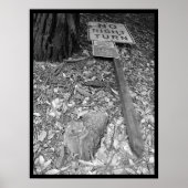 Poster pas de virage à droite (Devant)