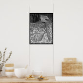 Poster pas de virage à droite (Cuisine)