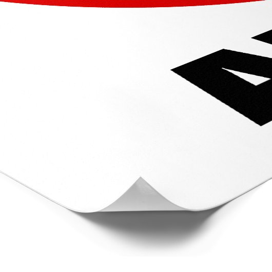 Poster Pas de zombies autorisés (Coin)