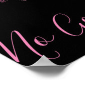 Poster Pas de zone de commérage Lèvres roses sur Arrière  (Coin)