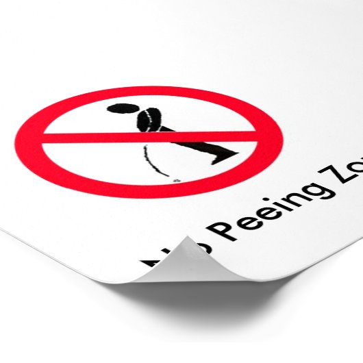 Poster Pas de zone de péage (Coin)