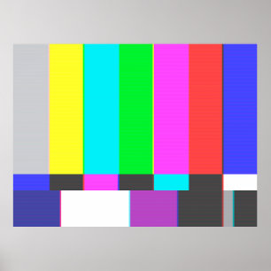 Poster pas d'écran TV signal avec bruit