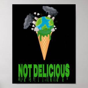 Poster Pas délicieux Ice Nature Terre Changement climatiq