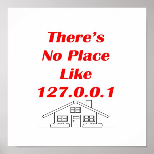 Poster pas d'endroit comme chez soi (Devant)