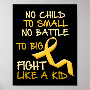 Poster Pas d'enfant à petit enfant Sensibilisation au can