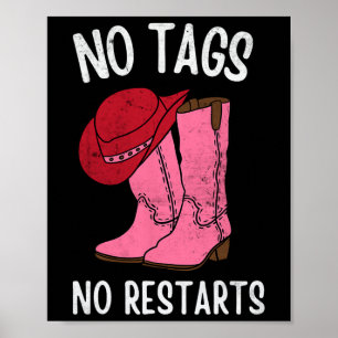 Poster Pas d'étiquettes Pas de redémarrages Ligne Danse