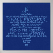 Poster Pas d'étoile d'arme de David Bleu sur Bleu (Devant)