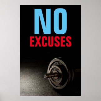 Poster Pas d'examen Bodybuilding Fitness Inspirational
