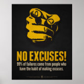 Poster Pas D'Excuses ! (Devant)