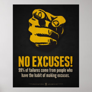 Poster Pas D'Excuses !